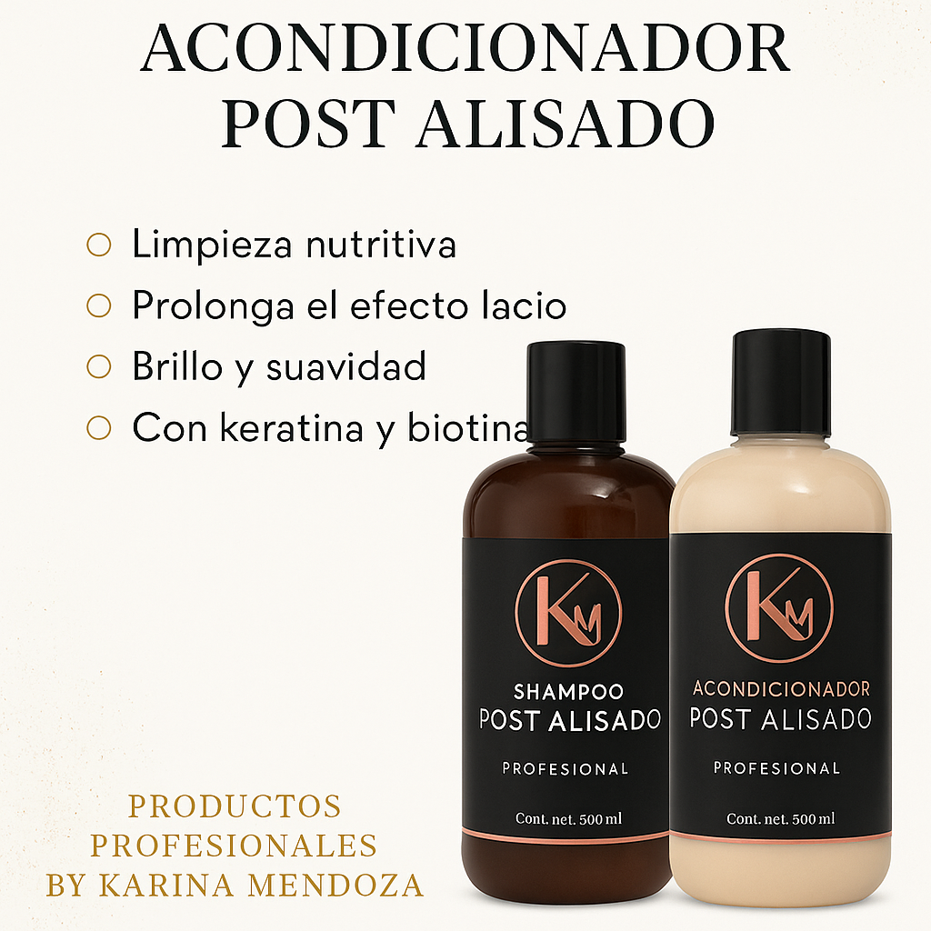 SHAMPOO Y ACONDICIONADOR KIT POST ALACIADO